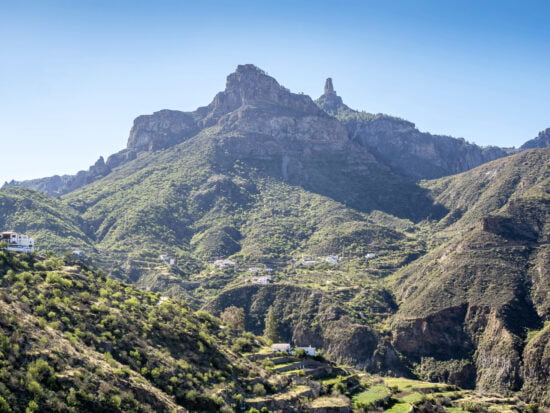 Roque Nublo from Tejeda village